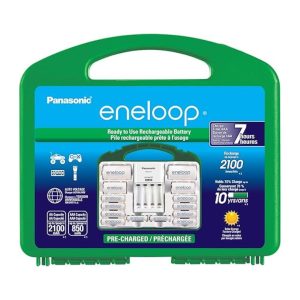 Panasonic Eneloop Cargador de Pilas con 8 Pilas AA y 2 AAA