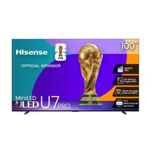 Pantalla Hisense 100 Pulgadas Plana Mini LED PRO 4K Google TV 100U7QG Pro