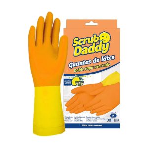 Scrub Daddy Guantes de Latex con Doble Capa Uso Rudo